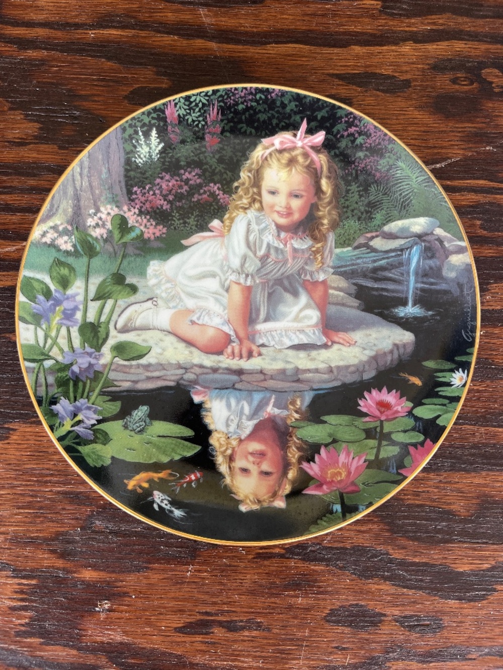 Danbury Mint "Monday's Child" Collector Plate • Elaine Gignilliat • COA • Childr